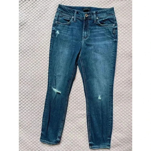 Silver Jeans‎ Women's Jean Size 28 Blue Pants - Picture 1 of 9